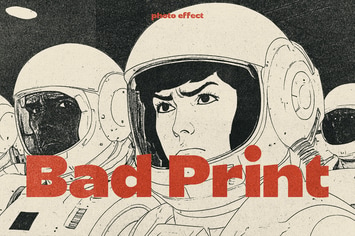 Bad Print Old Image Photo Effect
