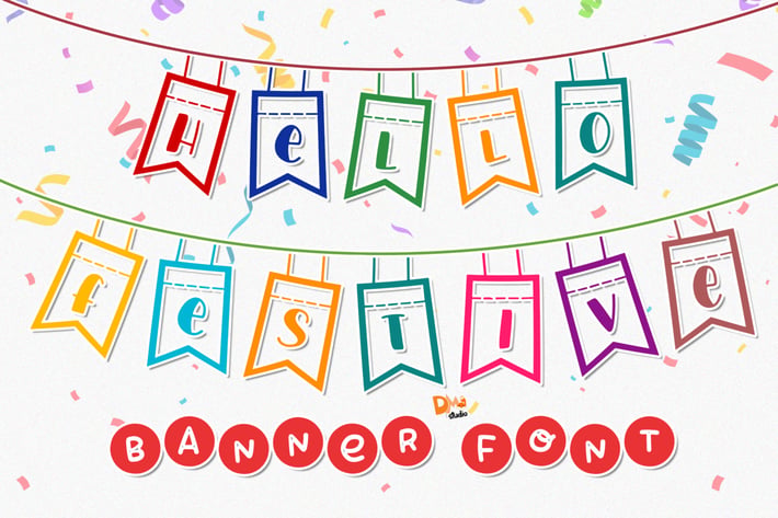Hello Festive - Banner Font