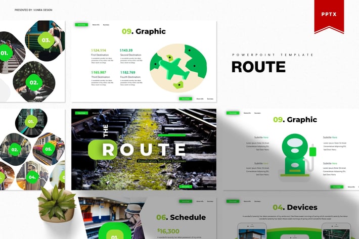 Route | Powerpoint Template