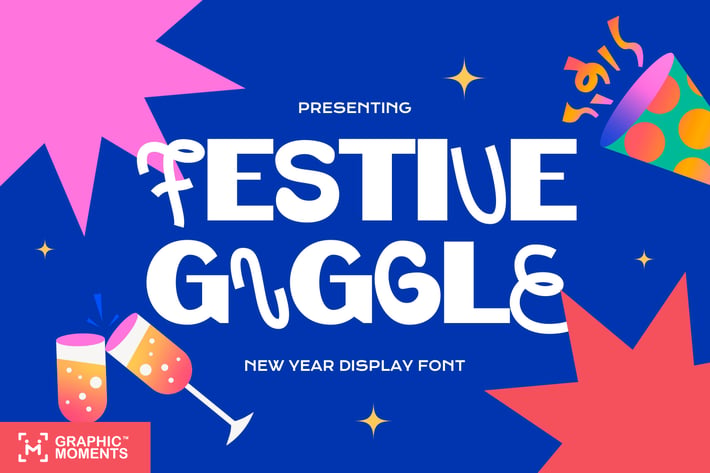 New Year Font - Festive Giggle