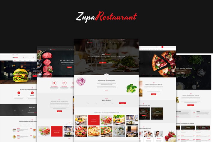 ZupaRestaurant – Restaurant PSD Template