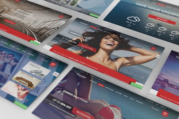 Perspective presentation Web Mockup 10
