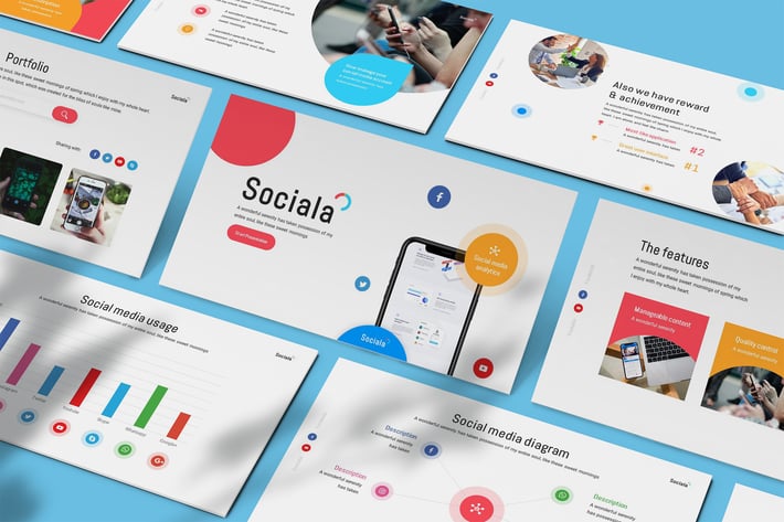 Sociala - Social Media Powerpoint Template