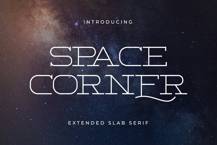 Space Corner – Extended Slab Serif