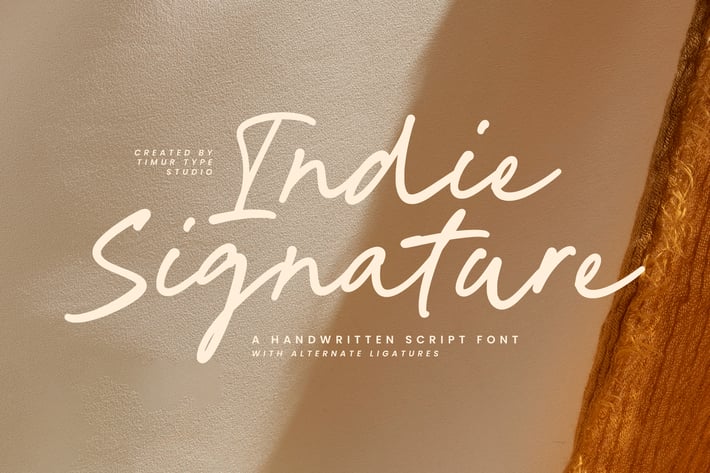 Indie Signature – Handwritten Script Font TT 
