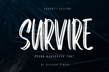 Survire - Rough Handbrush Font