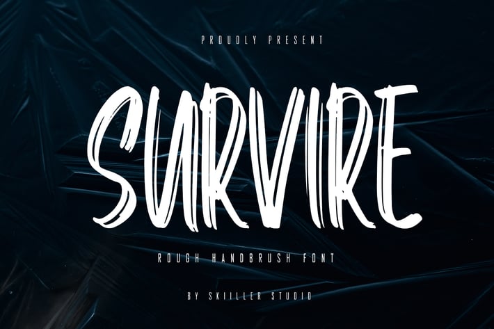 Survire - Rough Handbrush Font