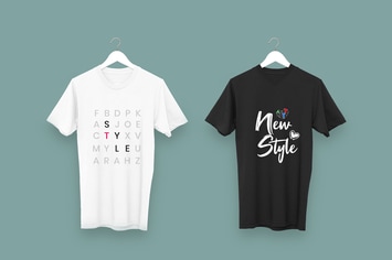 Black & White T-Shirt Mockups