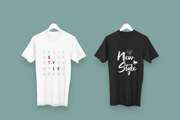 Black & White T-Shirt Mockups