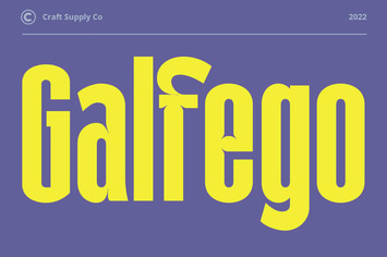 Galfego Condensed Sans Serif
