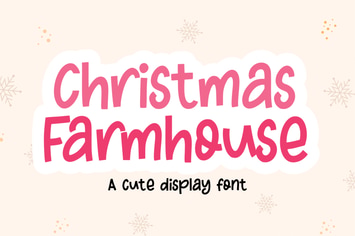 Christmas Farmhouse - Christmas Font