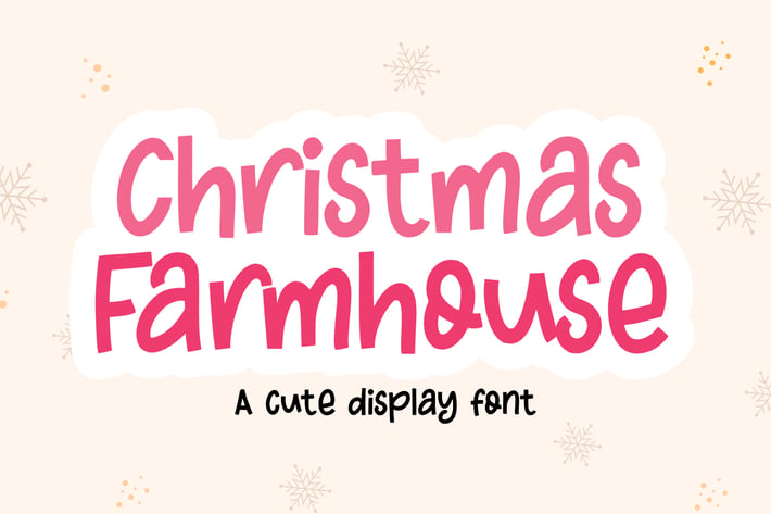 Christmas Farmhouse - Christmas Font