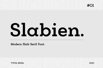 Slabien - Slab Serif Font