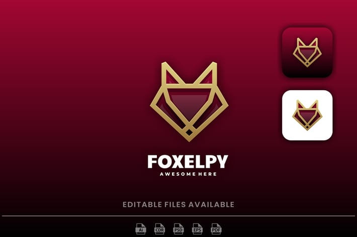 Fox Line Art Logo