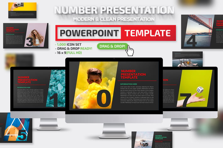 Number Powerpoint Presentation Template