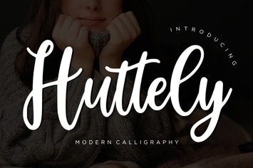 Huttely Calligraphy Business Font
