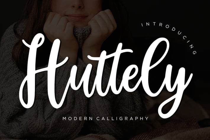 Huttely Calligraphy Business Font