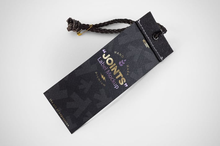 Label Logo Photorealistic Mockup