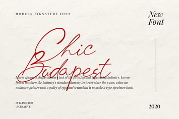Chick Budapest Signature Font