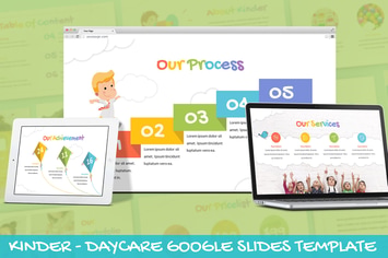 Kinder - Daycare Google Slides Template