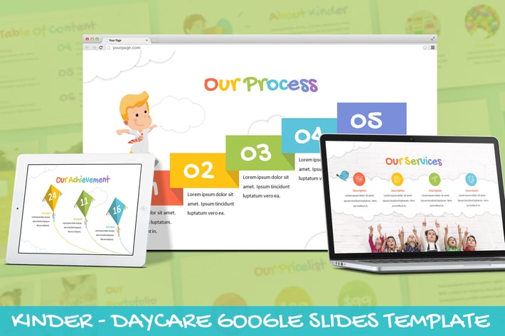 Kinder - Daycare Google Slides Template