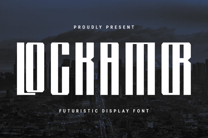 Lockamor Futuristic Display Font