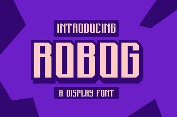 Robog a Display Font