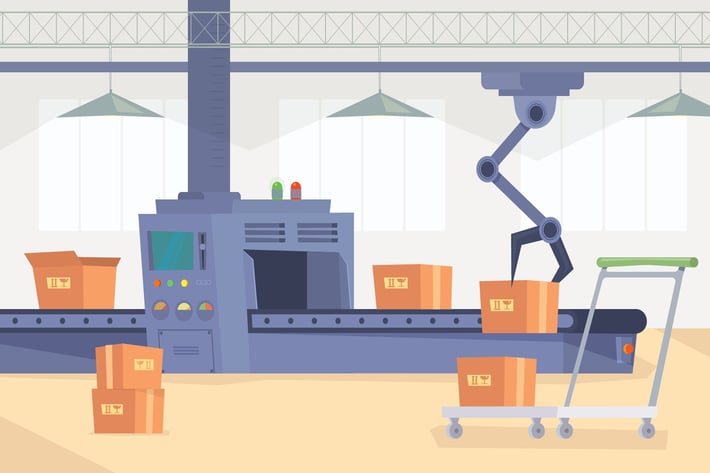 Production Line - Illustration Background