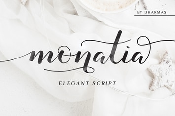 Monatia - Handwritten Elegant Script