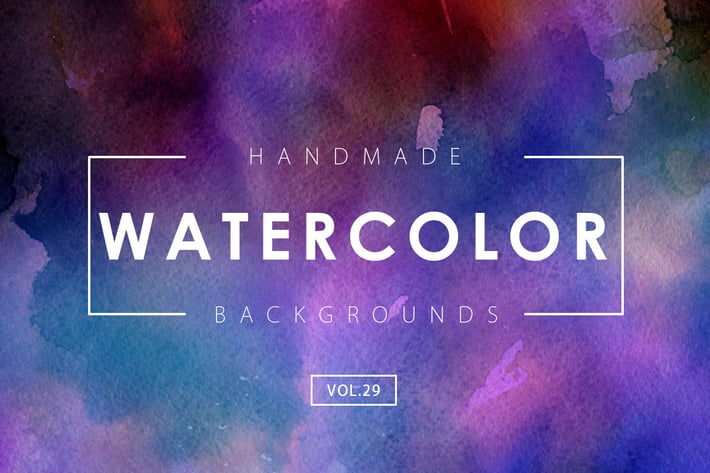 Handmade Watercolor Backgrounds Vol.29