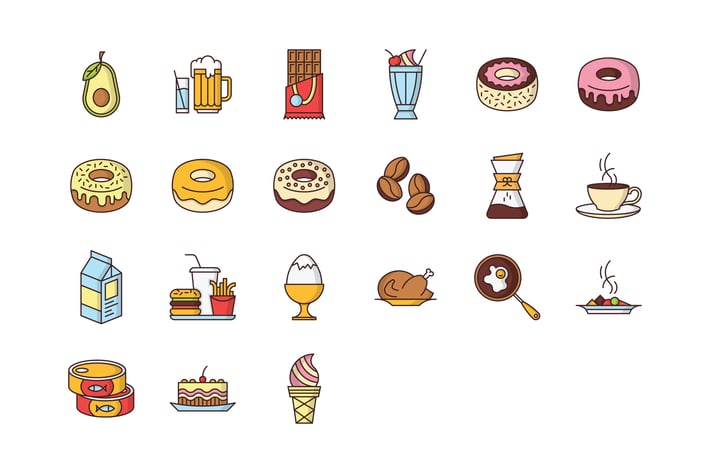 21 Food & Drink Icons