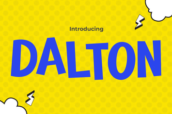 Cartoon Font - Dalton 