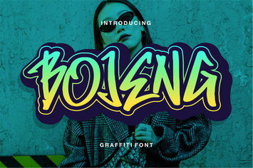Bojeng | Grafiti Font