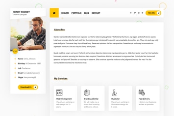 Mat - vCard & Resume Template