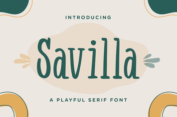 Savilla – Playful Serif Font