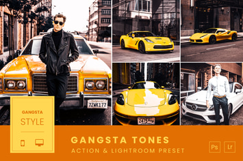 Gangstta Tones Action & Lightroom Preset