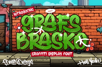 Grafs Brasco Modern Display Graffiti Font