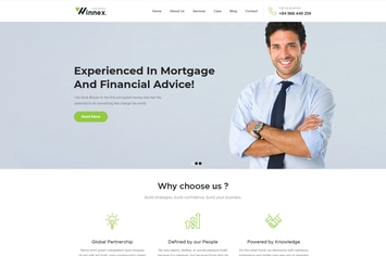 Winnex - Business Consulting WordPress Themes 