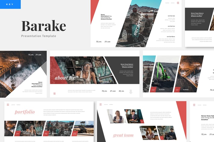Barake - Coal Mining Keynote Presentation Template