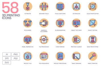 3D Printing Icons