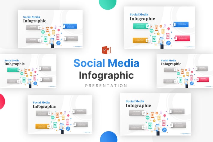 Hand Holding Social Media Icons Factor Infographic