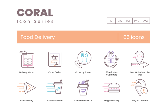 Food Delivery Icons