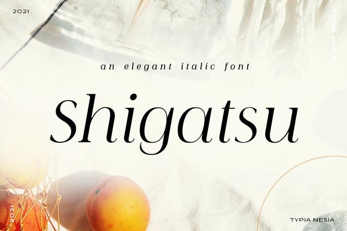 Shigatsu - Elegant Beauty Italic Serif Font