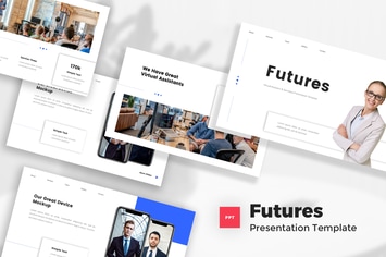 Virtual Assistant & Secretary Powerpoint Template