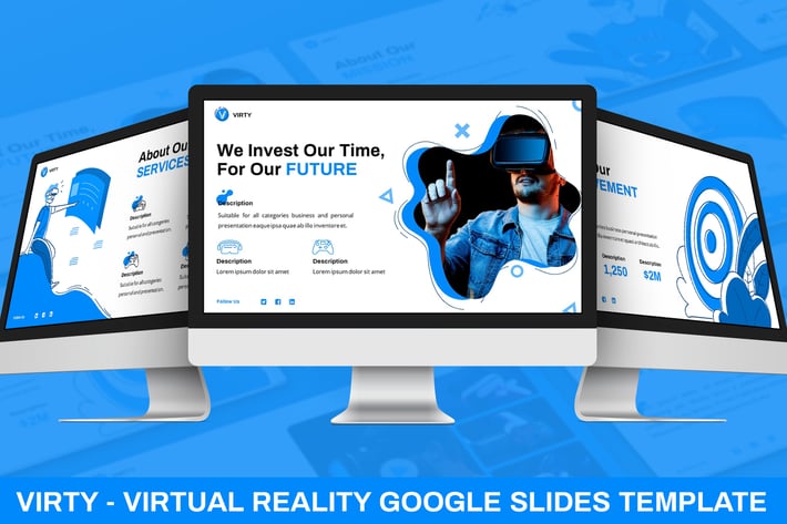 Virty - Virtual Reality Google Slides Template