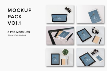 Mockup Pack Vol.1- 06 Photorealistic PSD