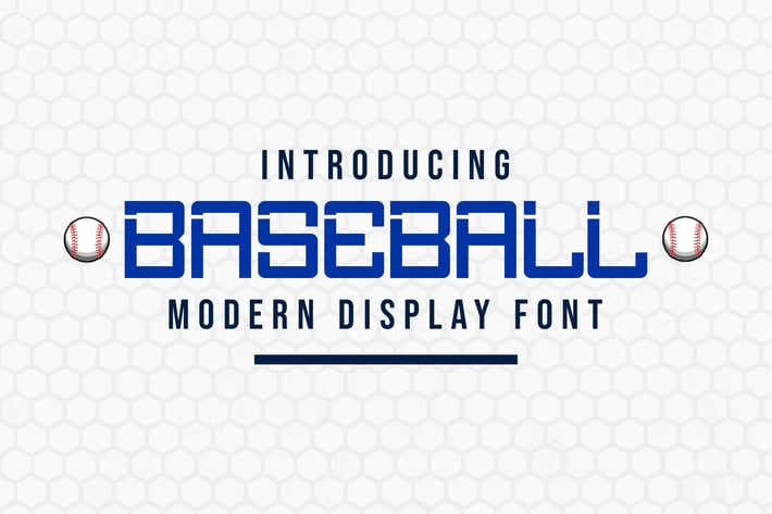 Baseball - Modern Display Font
