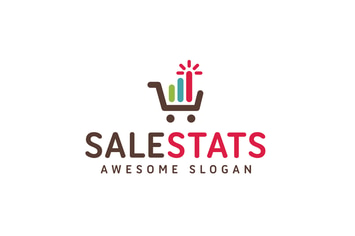 Sale Stats Logo Template