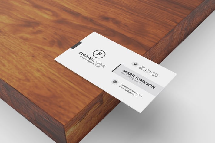 Minimalist Business Cards Mockup