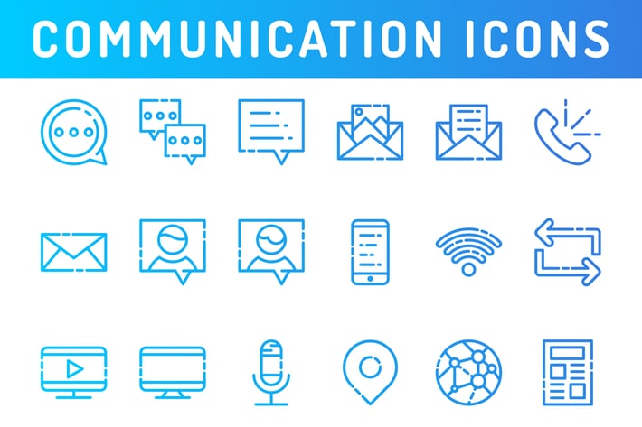 Communication and Media Icons